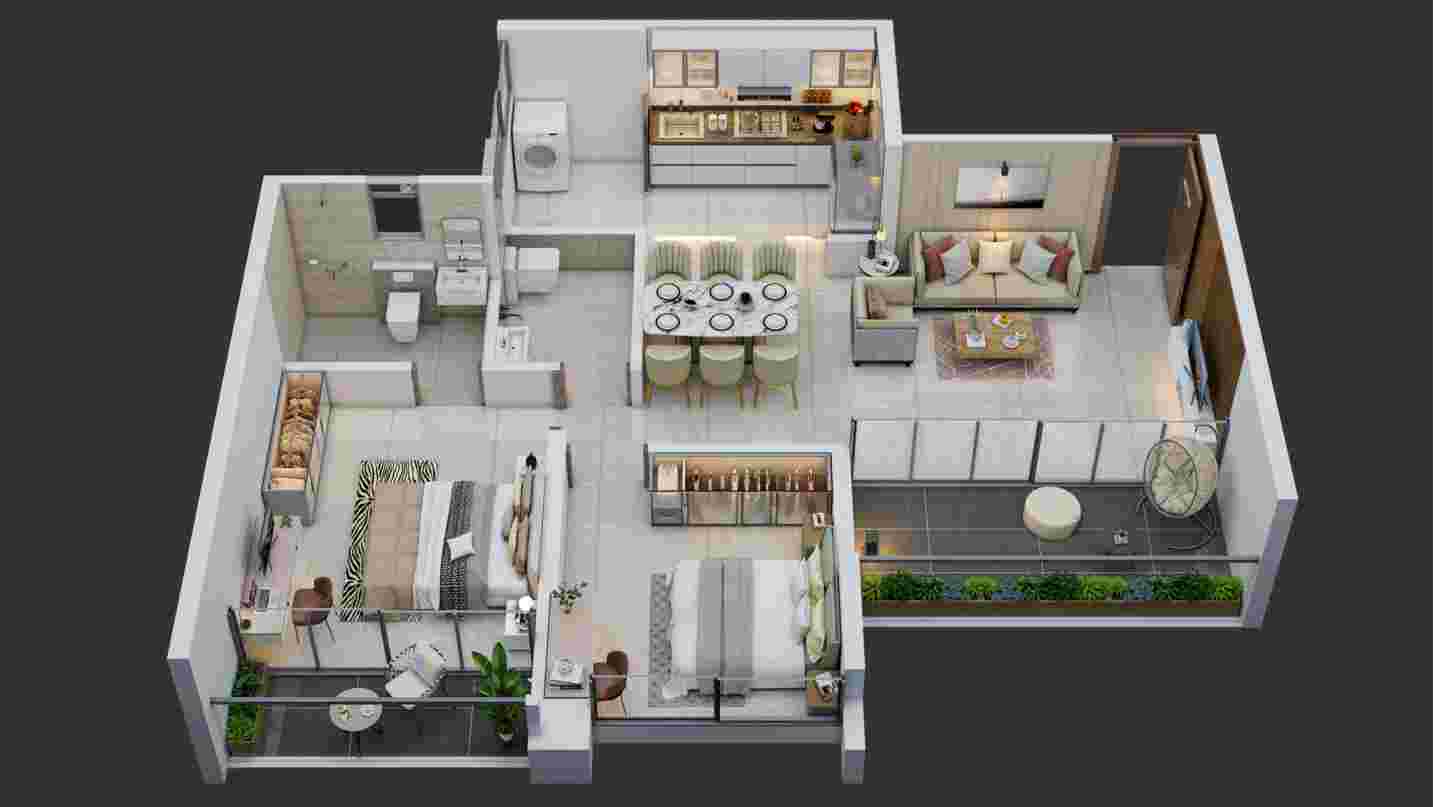 3 BHK Floor Plan